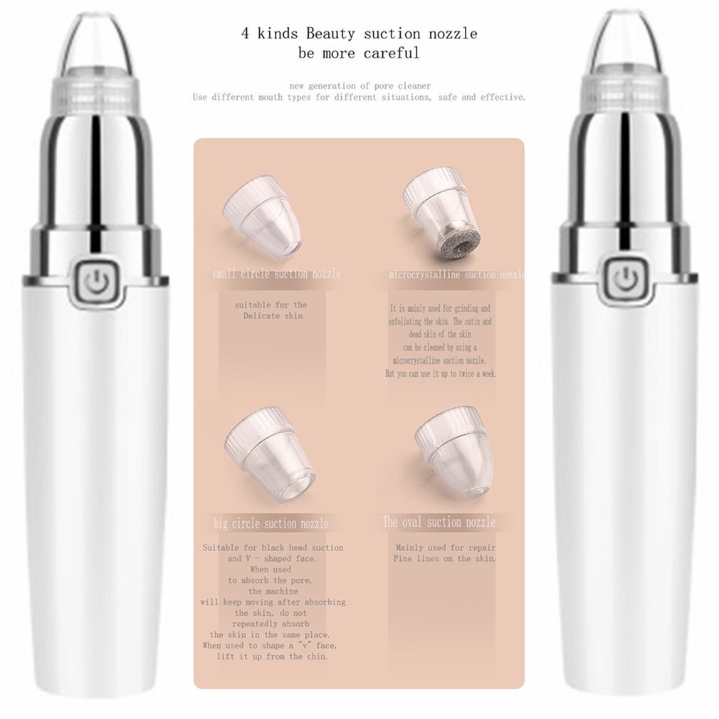 Portable Electric Blackhead Suction Beauty Tool Blackhead Removal Cleansing Instrument Facial Beauty Pen
