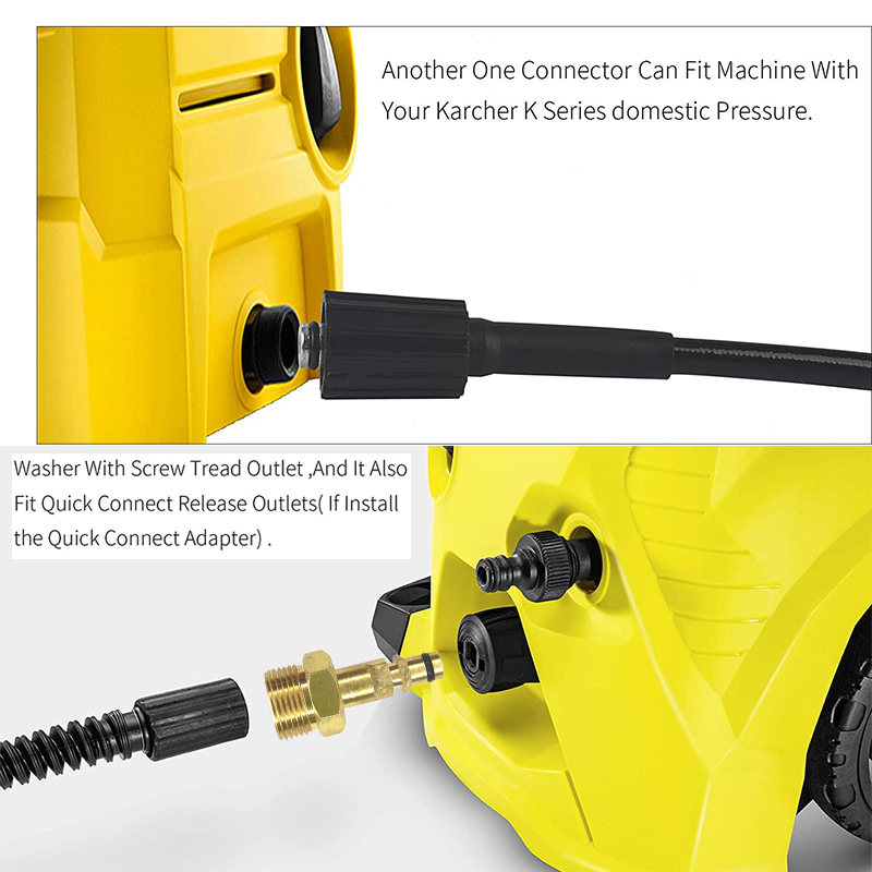Hogedruk Auto Wasmachine Slang Snelkoppeling Converter M22 Draad Spoelbakken Converter voor Karcher Lavor Parkside hogedrukreiniger