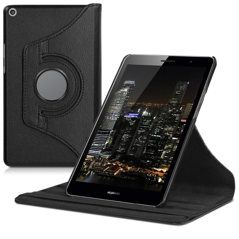 Rotierenden PU Leder Fall für Huawei MediaPad T3 8,0 Honor Spielen Pad 2 KOB-L09 KOB-W09 Tablet Funda Abdeckung für Huawei t3 8,0 Glas