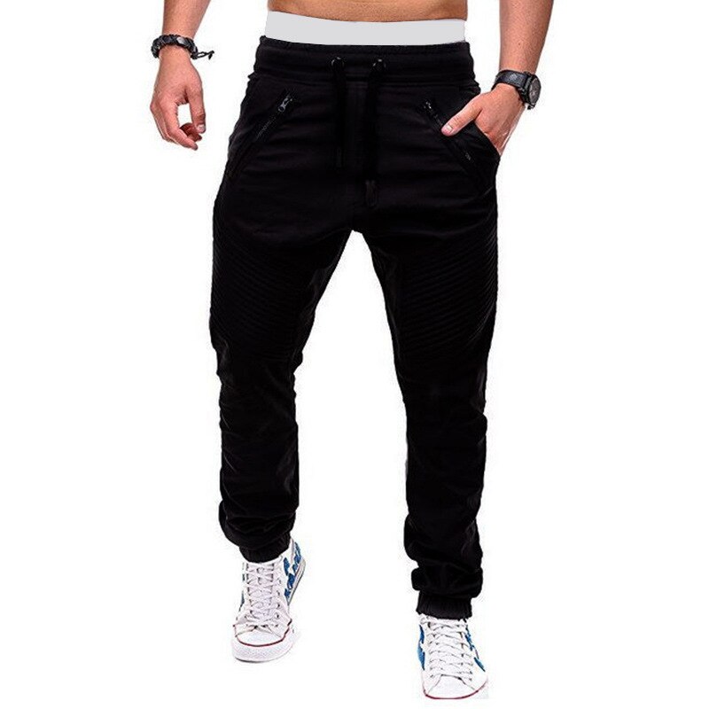 Neue Sport hosen herren hosen Hüfte-hüpfen Jogger männer Overall herren hosen lässig streetwear armee hosen männer: Schwarz / XL68-70(KG)