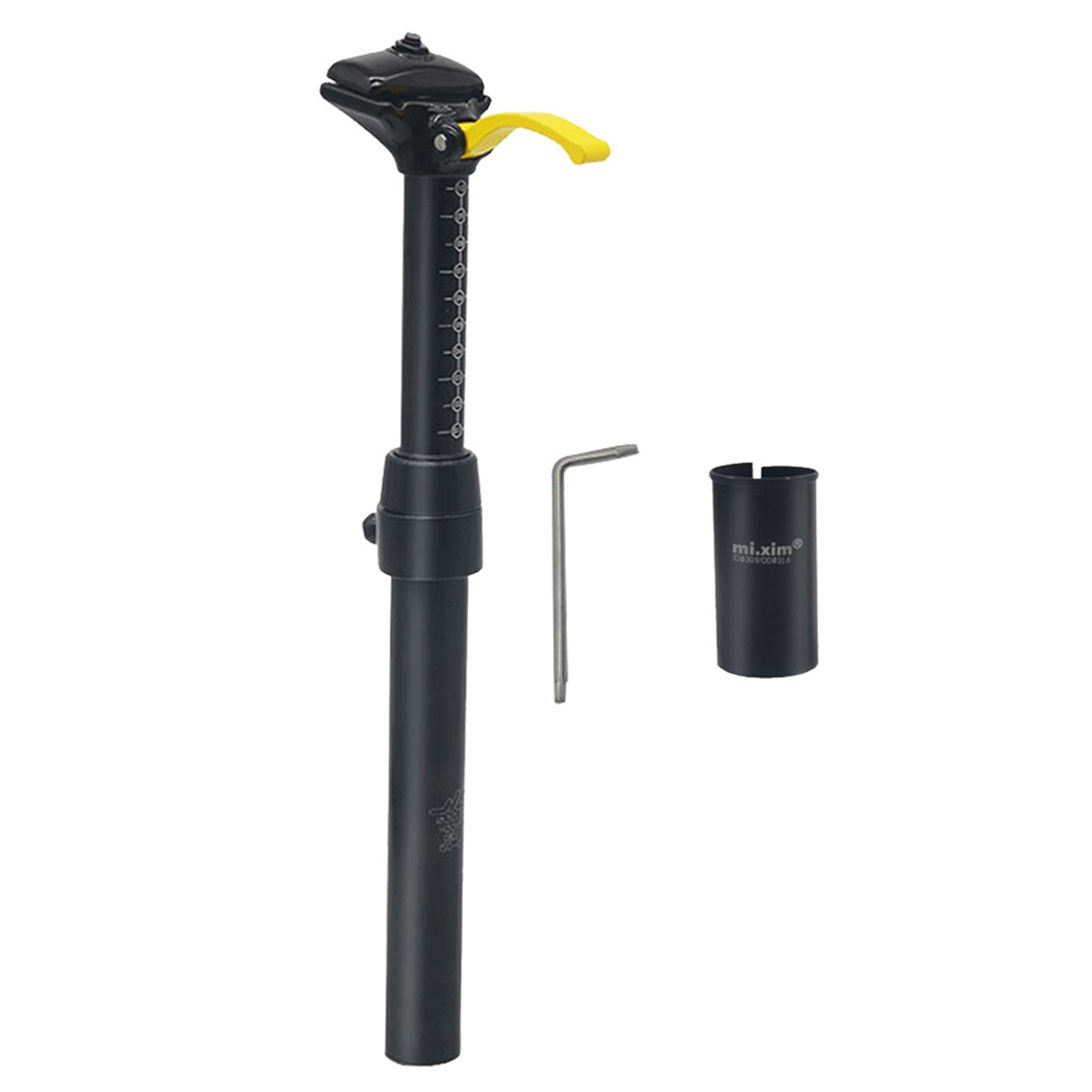 Bike Adjustable Seatpost Bicycle Seat Post Shockproof Saddle Support Tube BMX Cycle Saddle Repair Fix Parts Components: 31.6mm