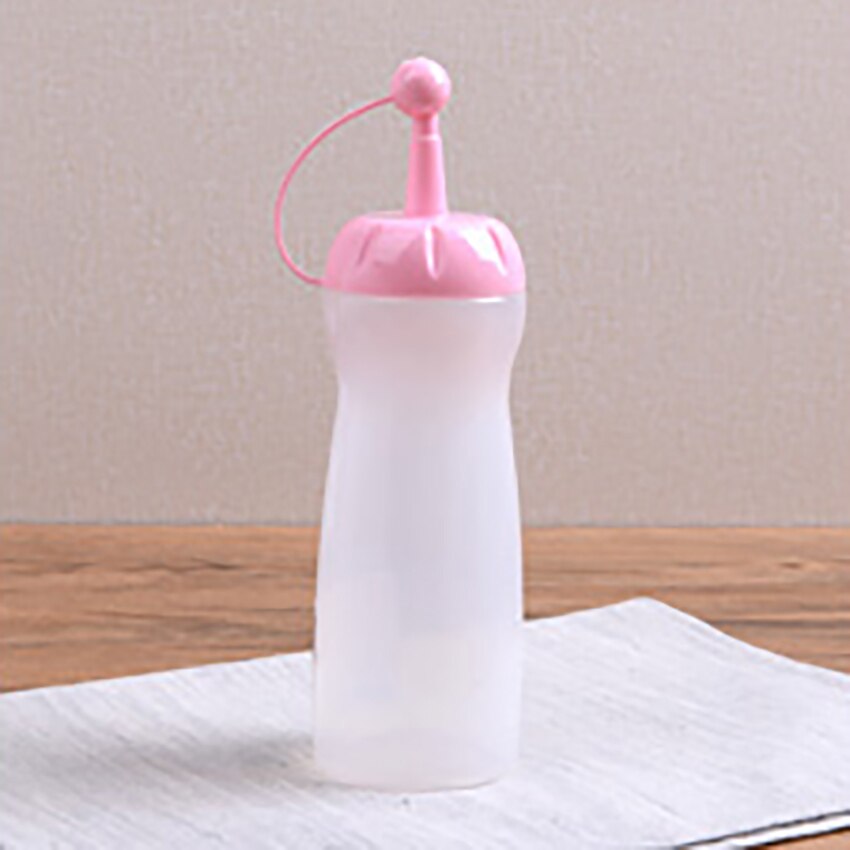 Jam Sauce Squeeze Bottle Plastic Squirt Out Ketchup Vinegar Oil Condiment Dispenser Gravy Boat Kitchen Transparent Container