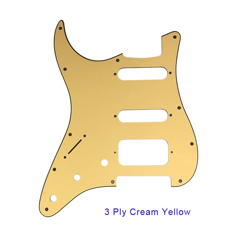 Gitardeler - for usa\mexico fd venstrehendt stratocaster 72 ' 11 skruehull standard humbucker hss gitar plekterbrett skrapeplate: Multi