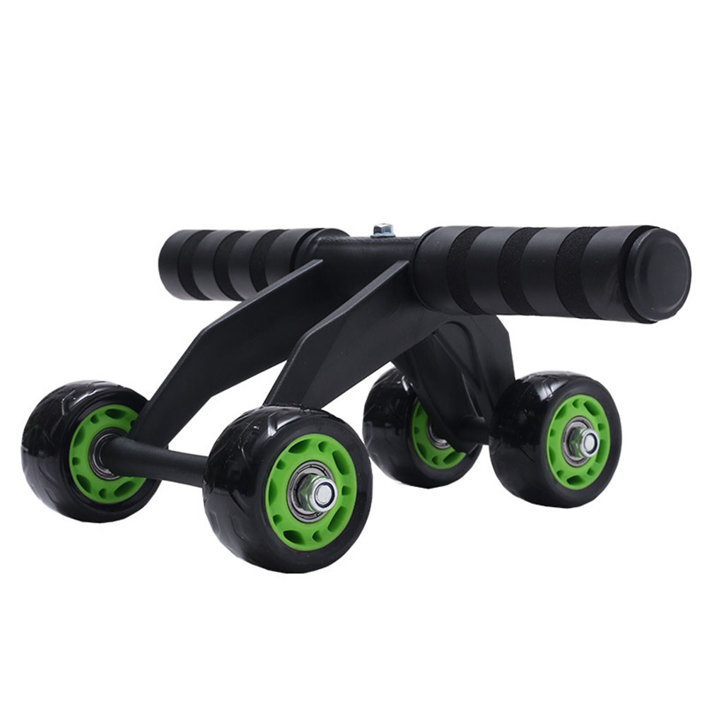 4 Wheels Power Wheel Triple AB Abdominal Roller Abs Workout Fitness Machine Gym Abdominal Exercises Wheel