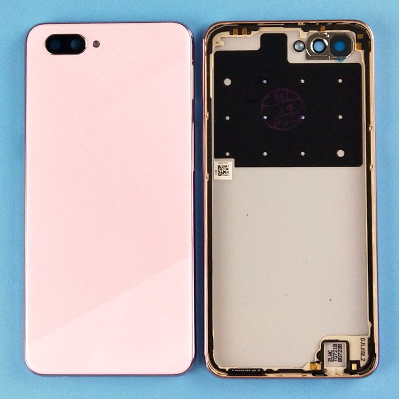 for Oppo A5 / A3s battery housing phone case with mid frame back cover +FOR oppo A5 middle frame replacement parts: pink