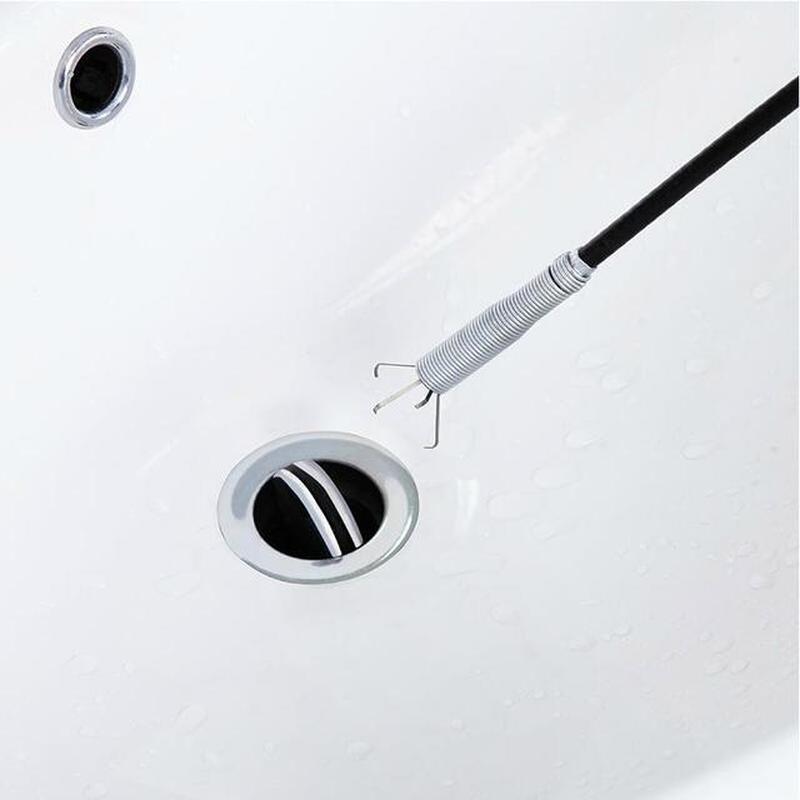 160cm køkken badeværelse kloak rengøring skraber slange fjeder teleskopisk spændetang rengøringsmiddel til toilet kloak tilstoppe lang linje