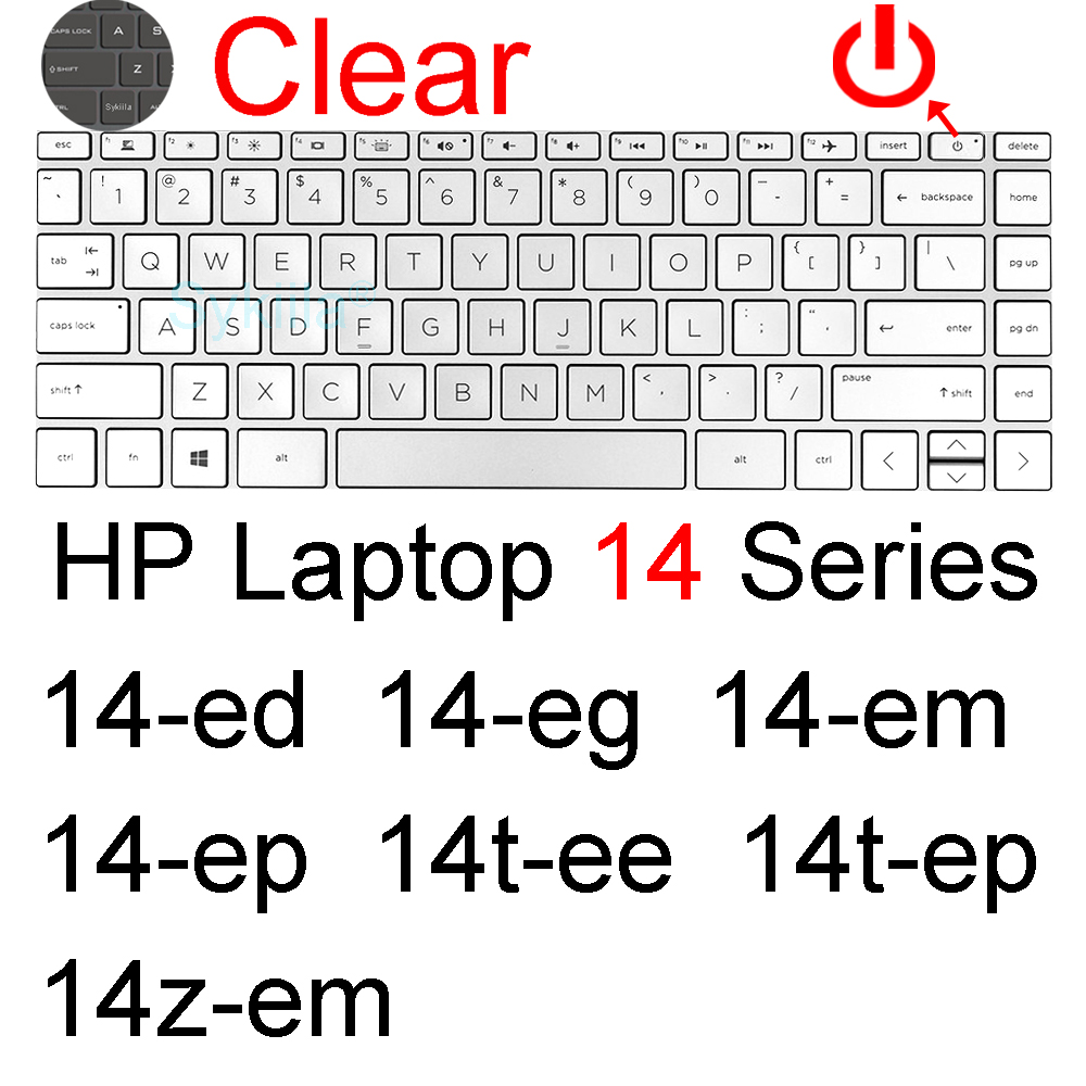 Keyboard Cover for HP Laptop 14 14t 14-ep 14-em 14-eg 14-fr 14-fq 14-dq 14-dr Essential 14g 14s 14z Silicone Protector Skin Case: Brown