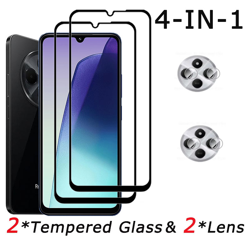 redmi 14c Protector de pantalla para xiaomi redmi 14c cristal redmi 13c 12c vidrio templado para xiaomi poco f6 pro mica poco-f6 lamina poco x5 x6: Magenta oscuro /  Opción10