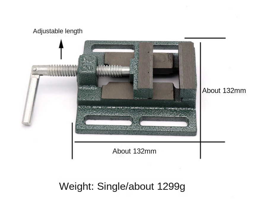 vice clamp Lock Down Vise High Accuracy Milling Clamping Drilling Machine Bench Clamp Tools 2.5in table vise