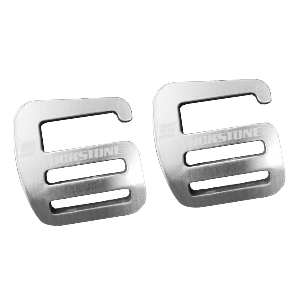 2pcs 1in Metal G Hook Webbing Buckle for Backpack Straps Webbing 25mm Silver