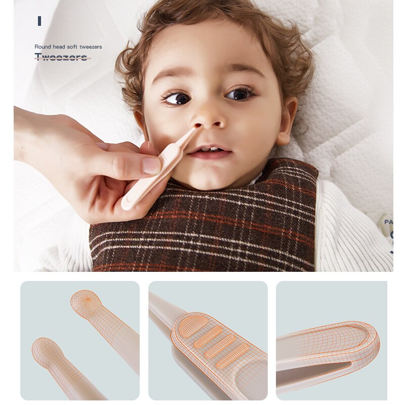 4 stücke Baby Nagel Pflege einstellen Baby Healthcare Bausätze Kleinkind Finger Trimmer Schere Nagel Knipser Karikatur Ebene Lagerung Kasten für reise