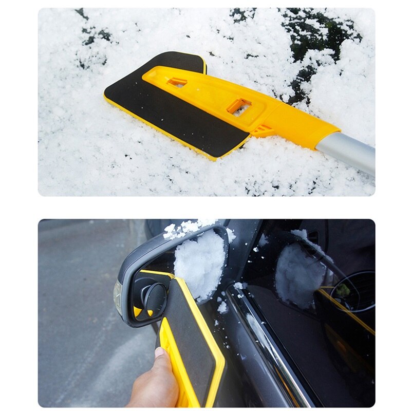 Desmontable auto EVA pala de nieve hielo pala mango largo cepillo de nieve de aluminio portátil de aleación de remoción de nieve pala