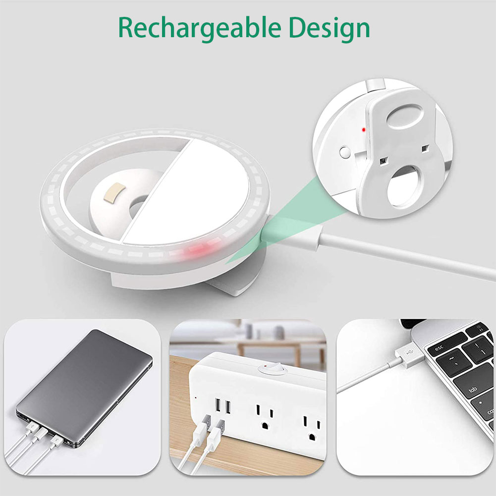 Selfie Universal Ring Light LED Circle Light Adjustable Phone Holder For Cell Phone Laptop Photography For Iphone Samsung XioaMi