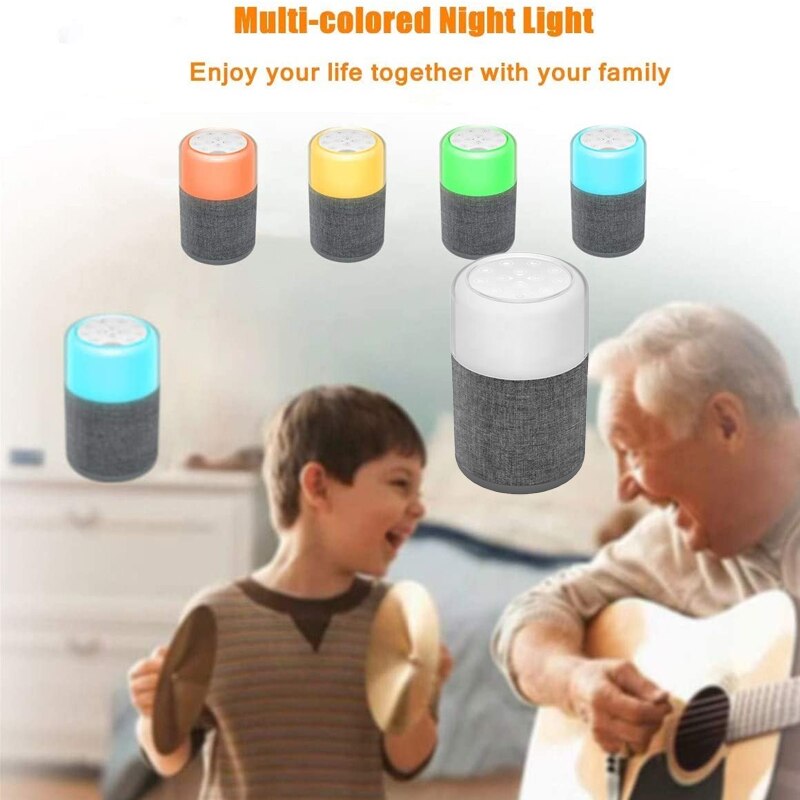 Smart Music White Noise Machine Voice Sensor Rechargeable Infant Therapy Sound Machine Sleeping Relaxation White Noise Generator