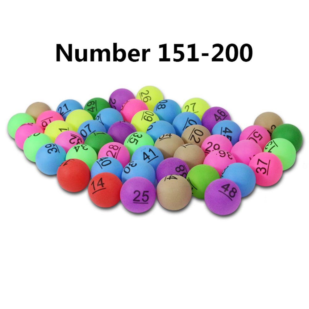 50Pcs 2.4G Kleurrijke Entertainment Ping Pong Ballen Met Nummer Pingpong Bal Voor Loterij Game Advertentie