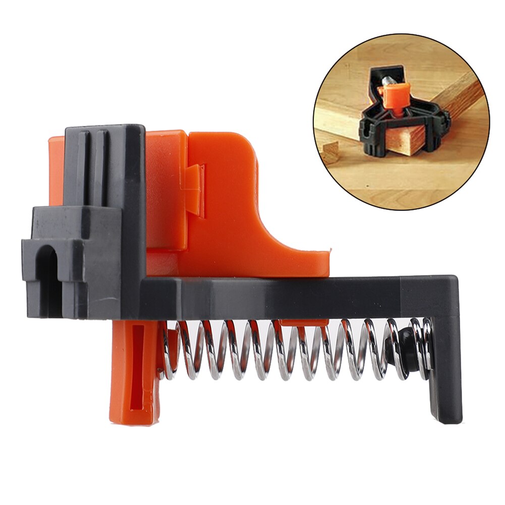 90° Right Angle Clip Woodworking Multifunction Clamps Hand Tool Corner Holder Wooden Furniture Hole Punched Corner Fixed Tool