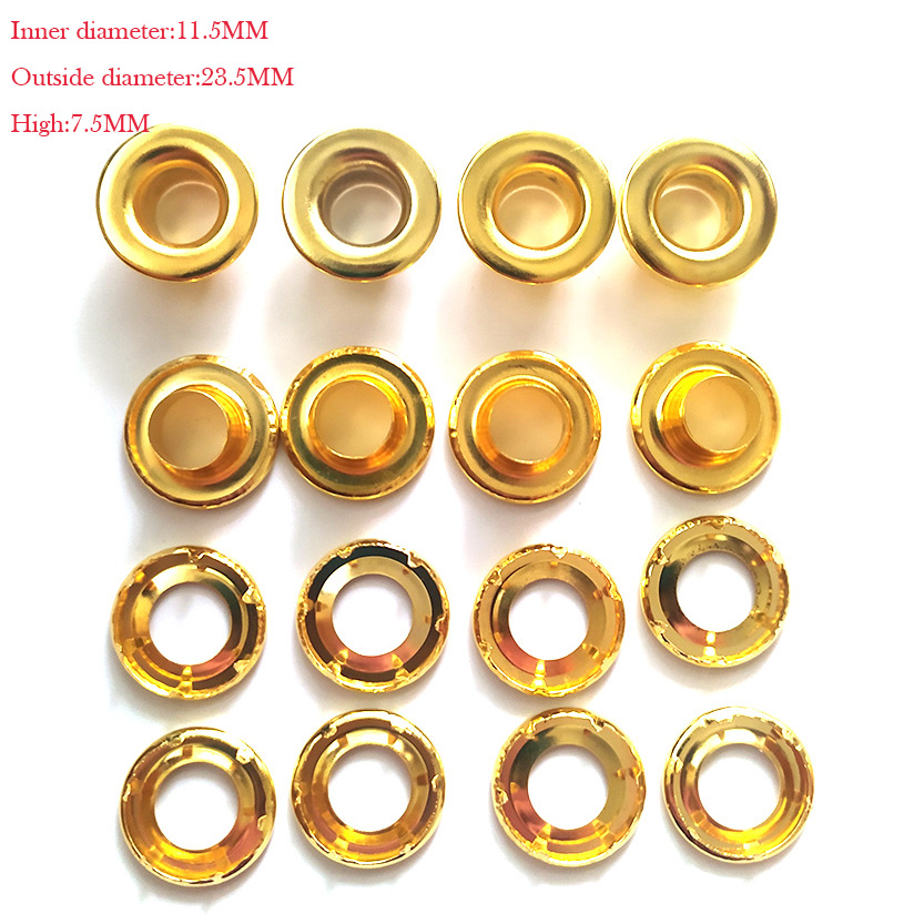 Stainless Steel Canopy Ring Rivets Car Truck Canvas Eyelet Button Rivets Rain Cloth Rivets: 11.5mm gold