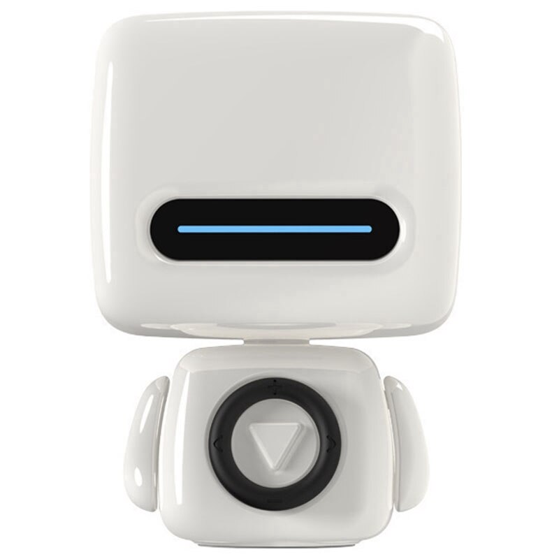 Draagbare Bluetooth Draadloze Oplaadbare Leuke Robot Vorm Speaker Muziekspeler Stereo Bluetooth Speakers: White