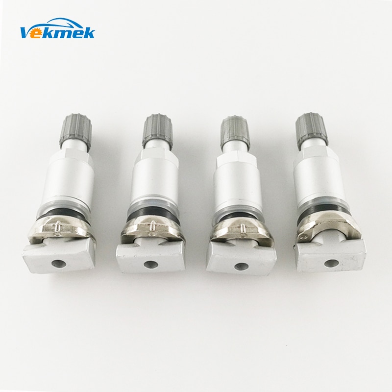 4 stk. aluminium tpms ventiler til opel rørløs ventil til mercedes dæktryk monitor systemføler ventilspindel reparationssæt iht.