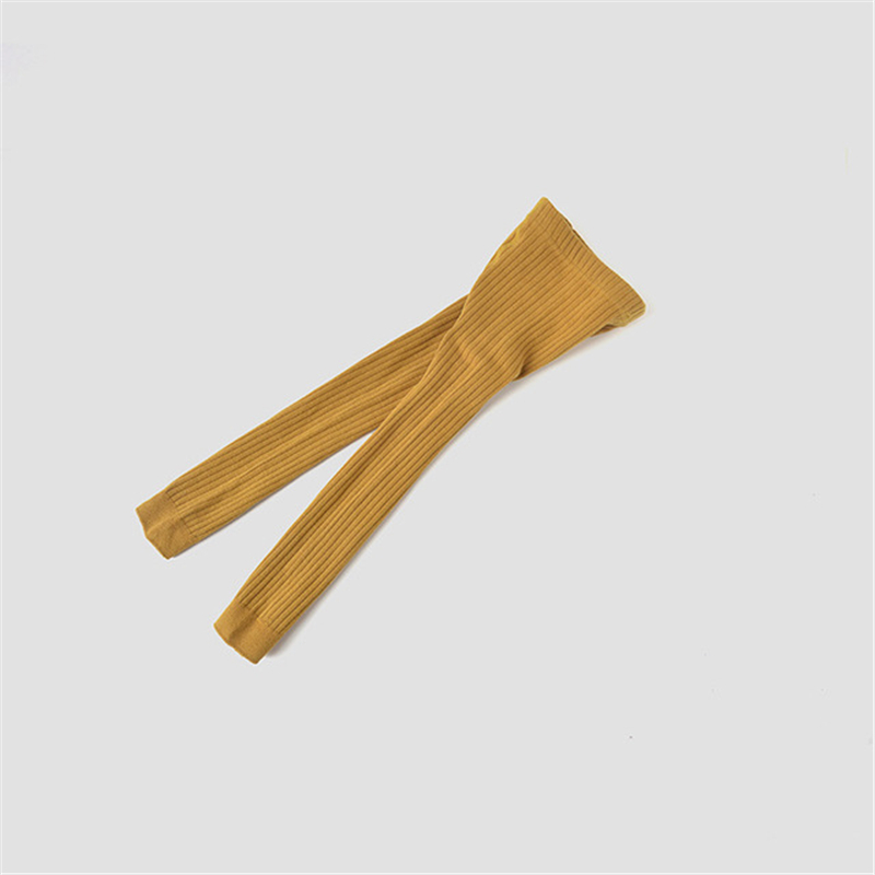 1-5T Spring Autumn Warm Striped Baby Girls Leggings Skinny Cotton Knitted Toddler Kids Pantyhose Solid Children's Pants Trousers: BLS115 / S (1-3Y)