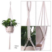 Plant Hanger Garden Hanging Basket Rope Flower Pot Holder Decor Without Basin Knotted Lifting Rope Home Garden Supplies