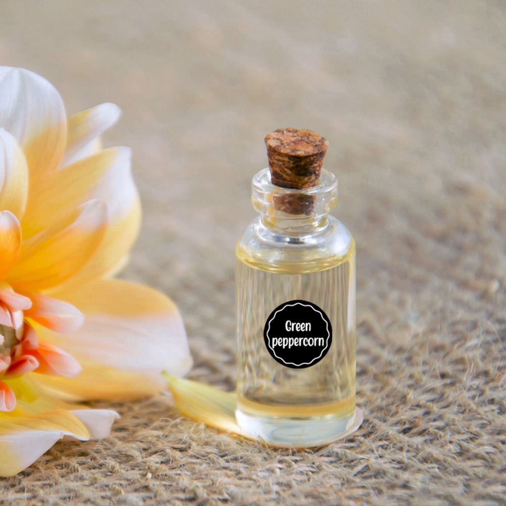 144pcs Household Spices Names Labels Stickers Ingredients Labels (Black)