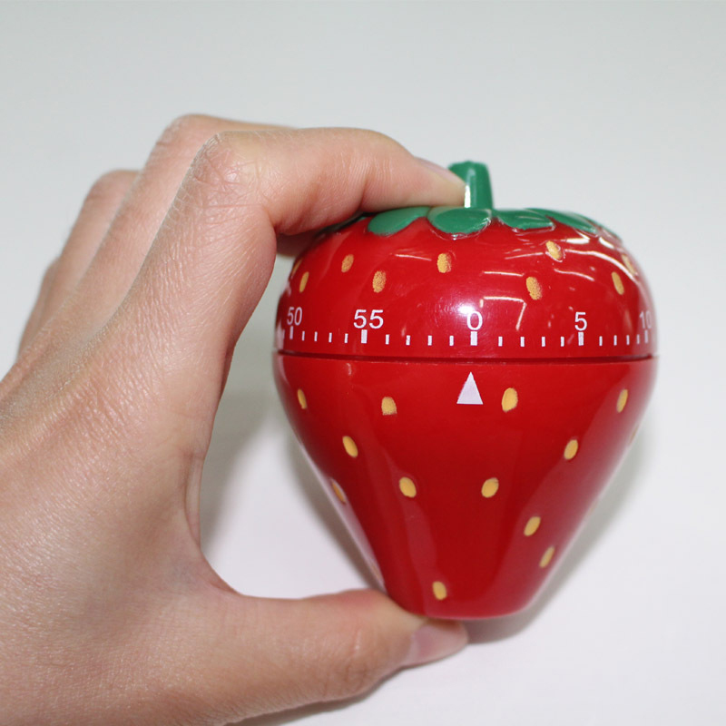 Strawberry Shape Timer Kitchen Cooking Reminder Cooking Alarm Clock Kitchen Tools Mechanical Timer Countdown Timer