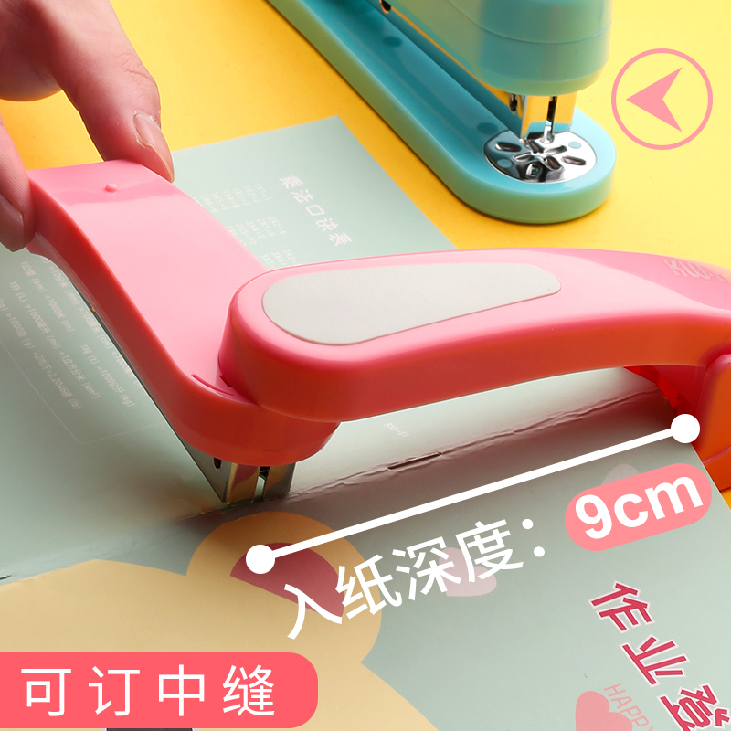 360 Rotation Stapler With Manual Rotation Heavy-Duty Staplers For Office Bookbinding Supplies,Labor-saving Bookbinding