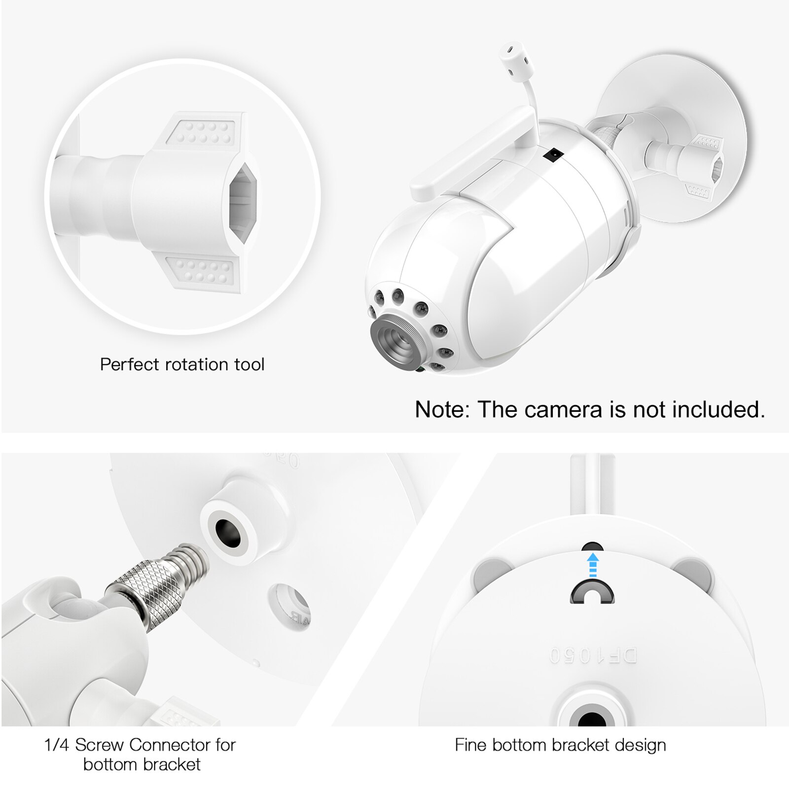 Adjustable Wall Mount Baby Monitor 1 Pack Home Camera Mounting Bracket for Home Security Compatible with Infant DXR-8