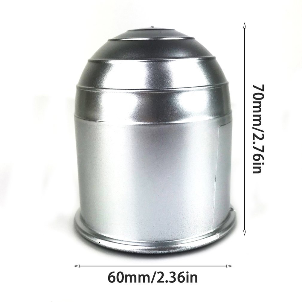 50mm bildele til køretøjer hitch cover krom plast anhængertræk kuglekasse beskytter galvaniseret plast