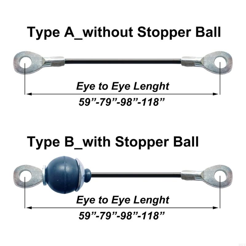 652F Fitness Pulley Cable Adjustable Homes Gym Cable Pulley System Replacement Fitness Cable Heavy Duty Pulley Cable Durable