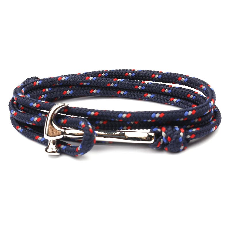 NEUE Hammer Kopf Strang Armbänder Persönlichkeit Frauen Männer Liebhaber Geflochtene Handmade Star Seil Schmuck