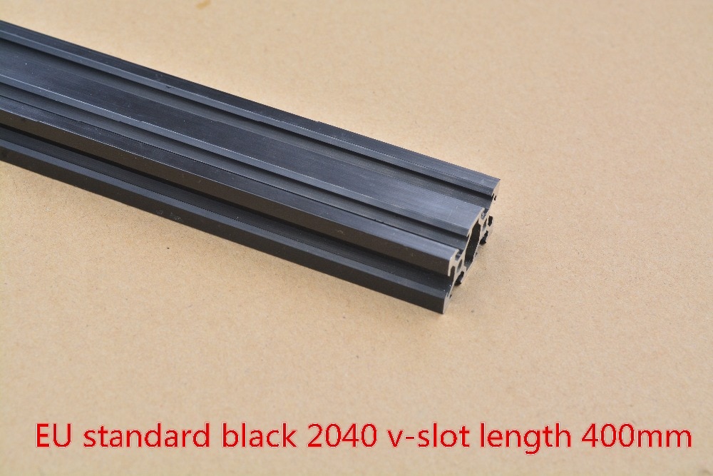 2040 aluminum extrusion profile european standard 2040 v-slot black length 400mm aluminum profile workbench 1pcs