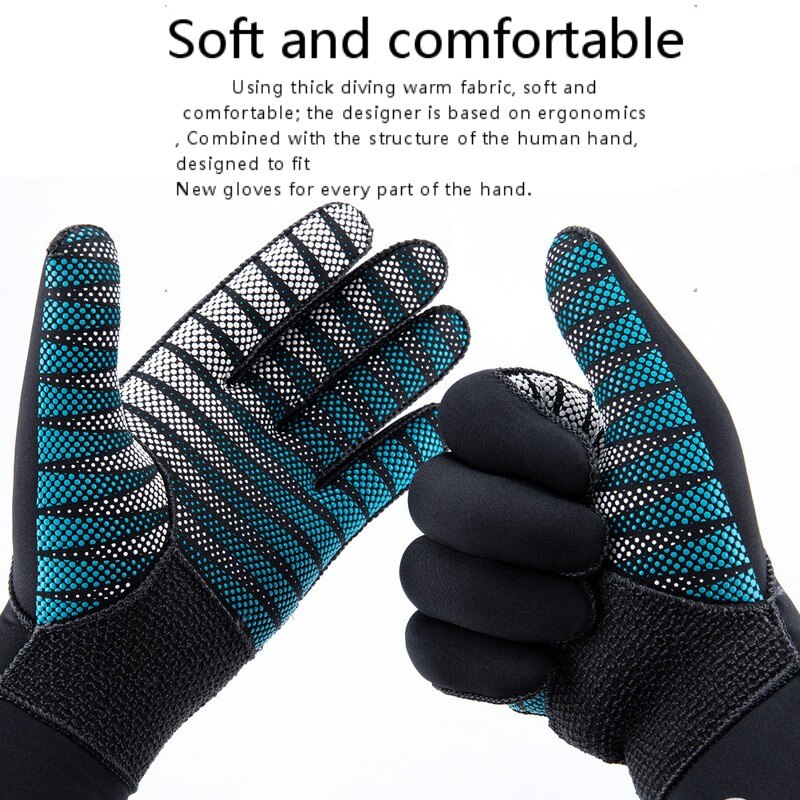 Neopreen Handschoenen Duiken Wetsuit Handschoenen 3Mm Flexibele Thermische Snorkelen Duiken Onderwatervissers Fietsen Handschoenen Mannen Vrouwen Winter