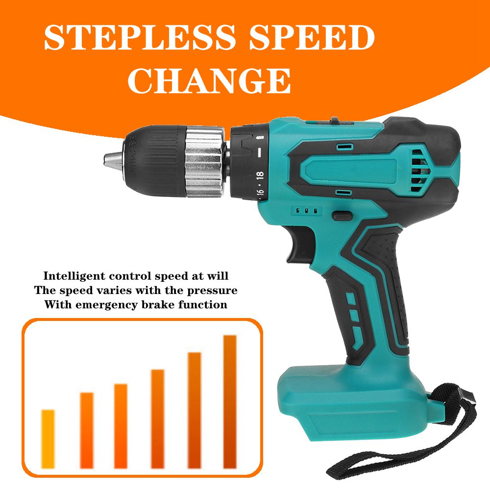 13mm Electric Drill 3/8-Inch Chuck Cordless Screwdriver for Makita DC18V Battery Wireless Power Drill Screwdriver Power Tools
