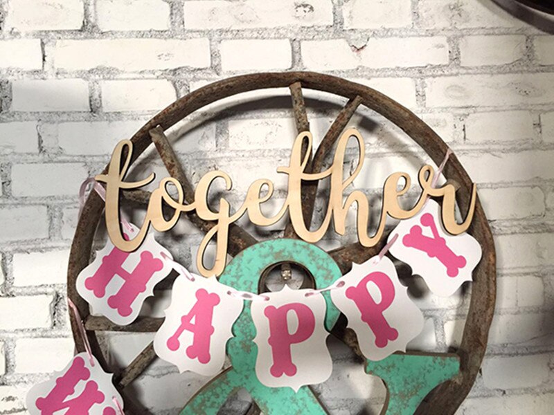 2pcs/lot Chair Signs for Wedding - Better Together Wood Wedding Sings for Reception Wood Letter Wedding Decoartion Supplies