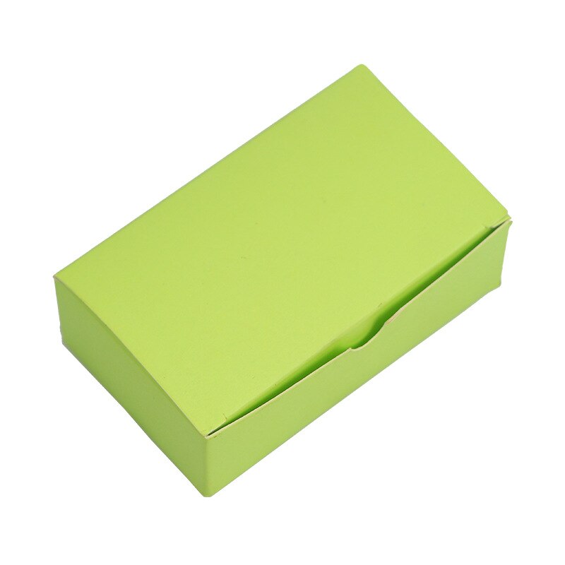 100pcs/box Color Word Card Blank Kraft Paper Handwritten Card Message Thank You Cards Label Bookmarks Learning Cards: green
