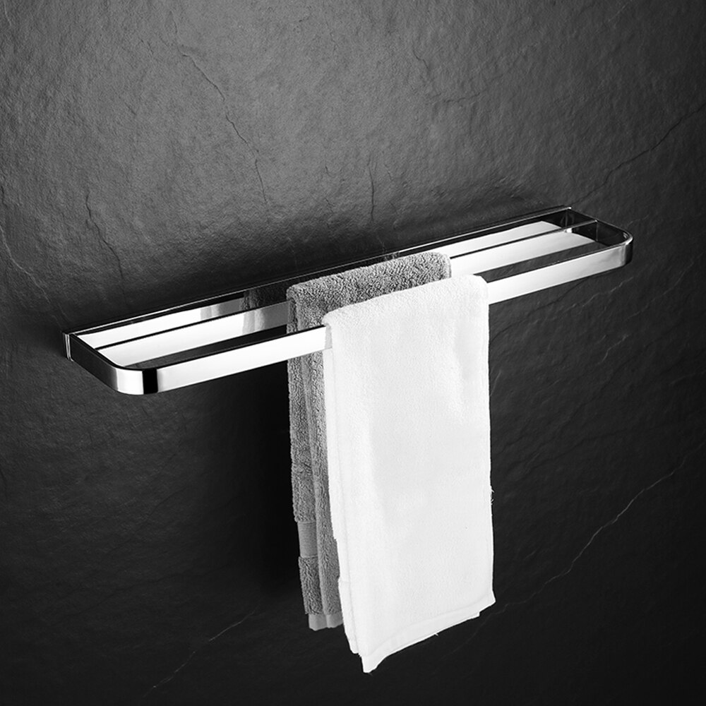 Wall-Mounted Silver Towel Ring – 304 Stainless Steel, Half-Round Contemporary Design, Rustproof, Easy Install