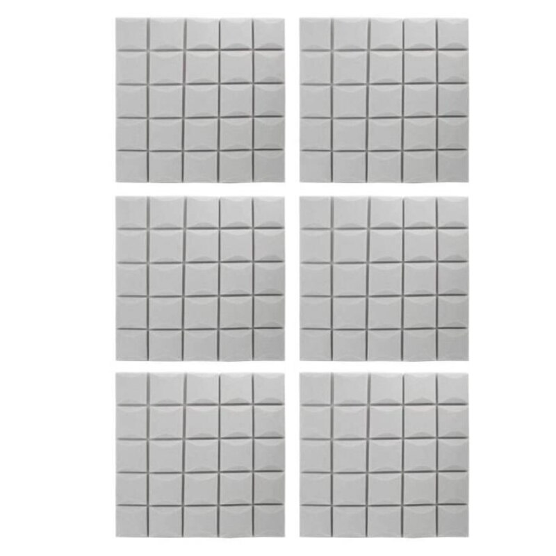 6 Pcs Mushroom Soundproof Foam Sound-Absorbing Cotton Acoustic Panels Studio Soundproofing Foam Wedges Tiles,50X50X3cm: Default Title