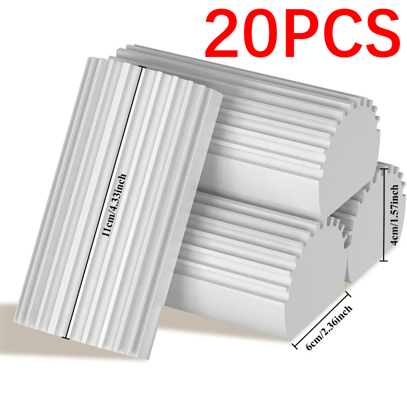 1-30 pçs esponja mágica poeira comer esponja limpeza espanador esponjas reutilizáveis borracha escova persianas ferramentas de limpeza de janela de cozinha: Verde