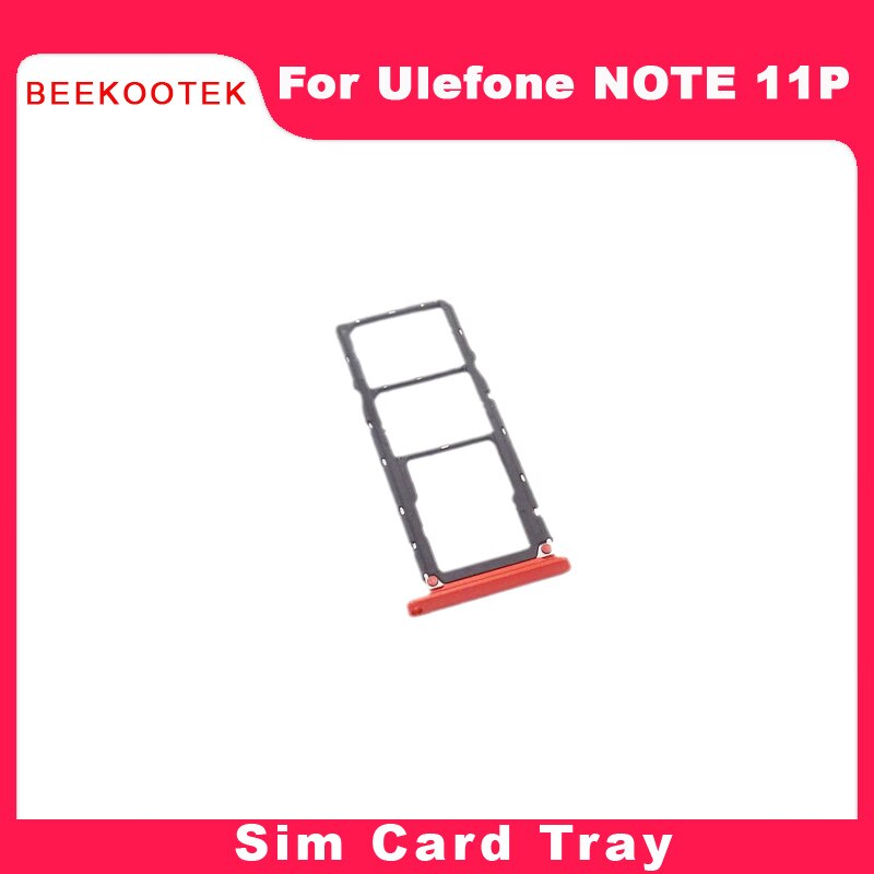 Originele Ulefone Note 11 P Telefoon Sim Kaart Lade Sim Card Slot Houder Accessoires Voor Ulefone Note 11 P 6.55 ''Android 11 Telefoon: red