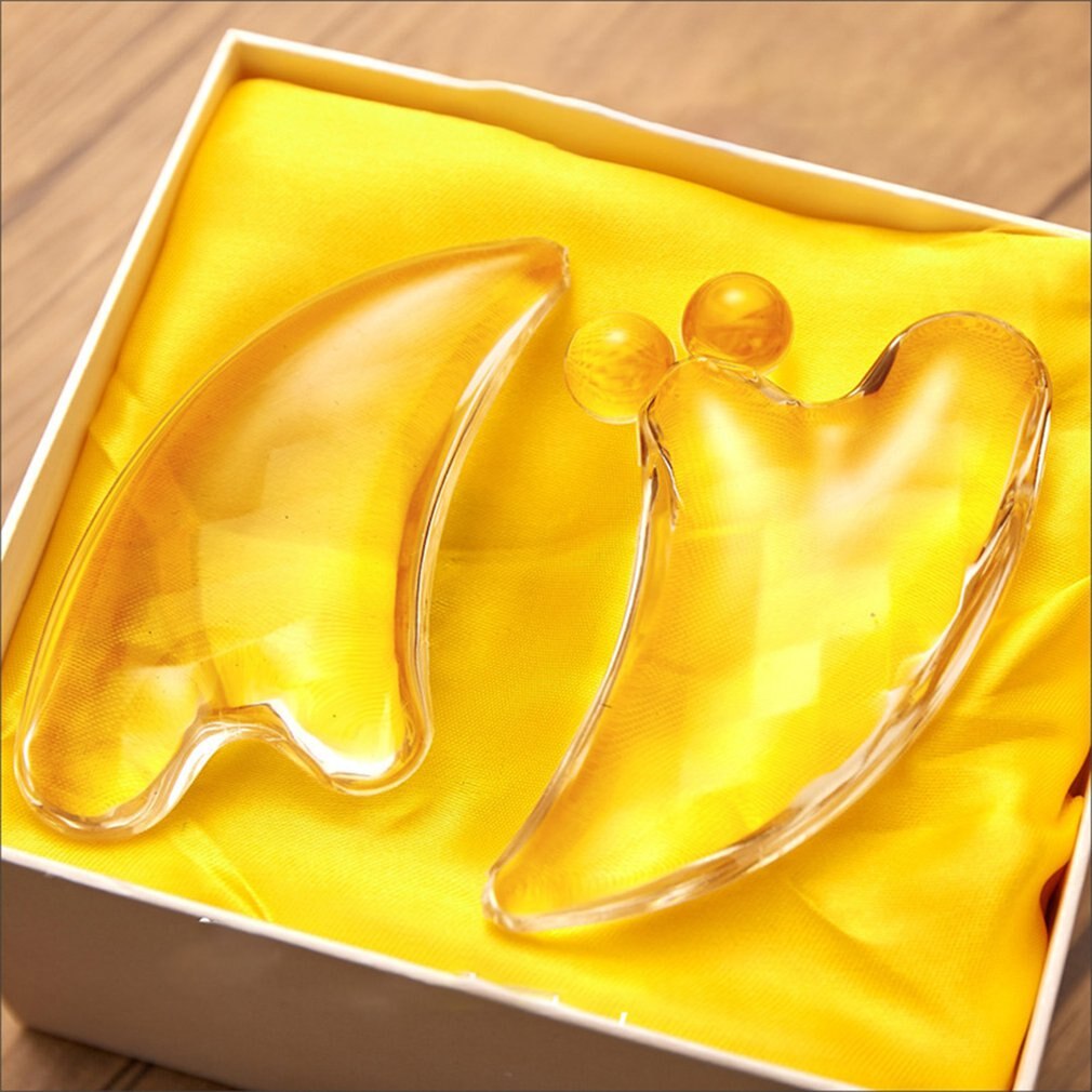 Cystal Guasha Massage V-face Tool Gua Sha Body Facial Slimming Tool Anti-wrinkle Beauty Board Traditional Chinese Acupoints