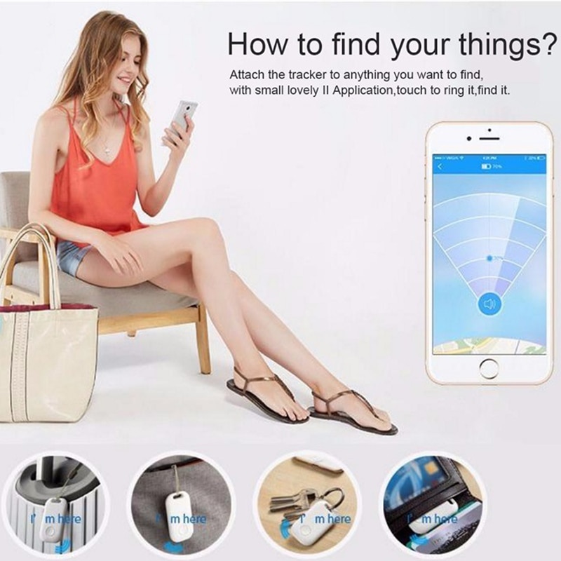 Smart Tracker Anti-lost Alarm GPS Locator Key Wireless Smart Finder Child Bag Wallet Finder Anti Lost Alarm Activity Tracker