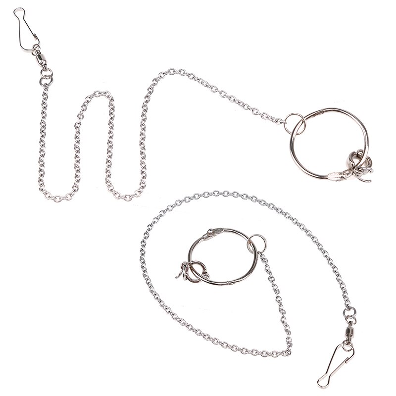 2 stks Papegaai Voet Ketting Rvs Papegaai Voet Ring Vogels