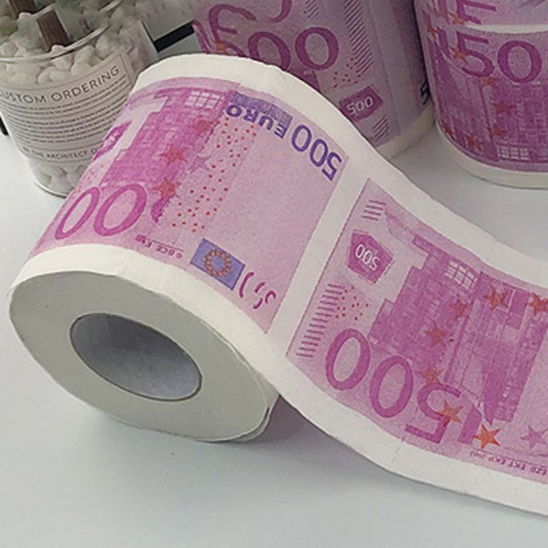 Printing Pattern Home Bath Toilet Roll Paper Wood Pulp 2 Layers Unscented Tissue