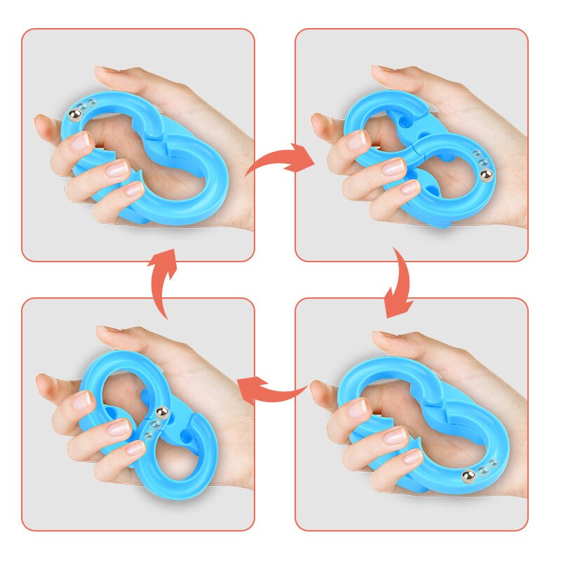 -selling Mini-track Finger Decompression Toys Children's Sensory Training Puzzle Toys Palm Fingertip Children's Boy Toys