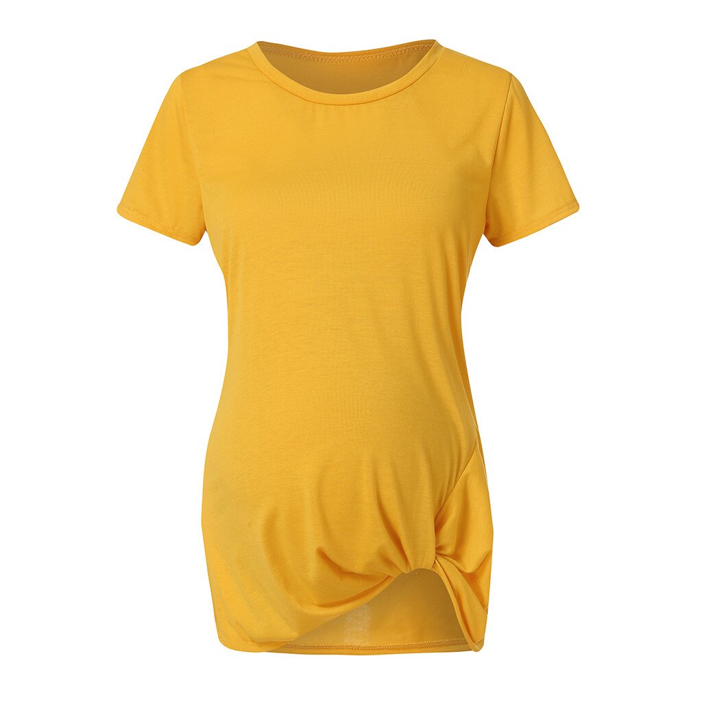 Gravidskjorta dam kortärmad rundringad slips gravid t-shirt sommar gravidtröjor vetement femme ropa maternal: Eder / S