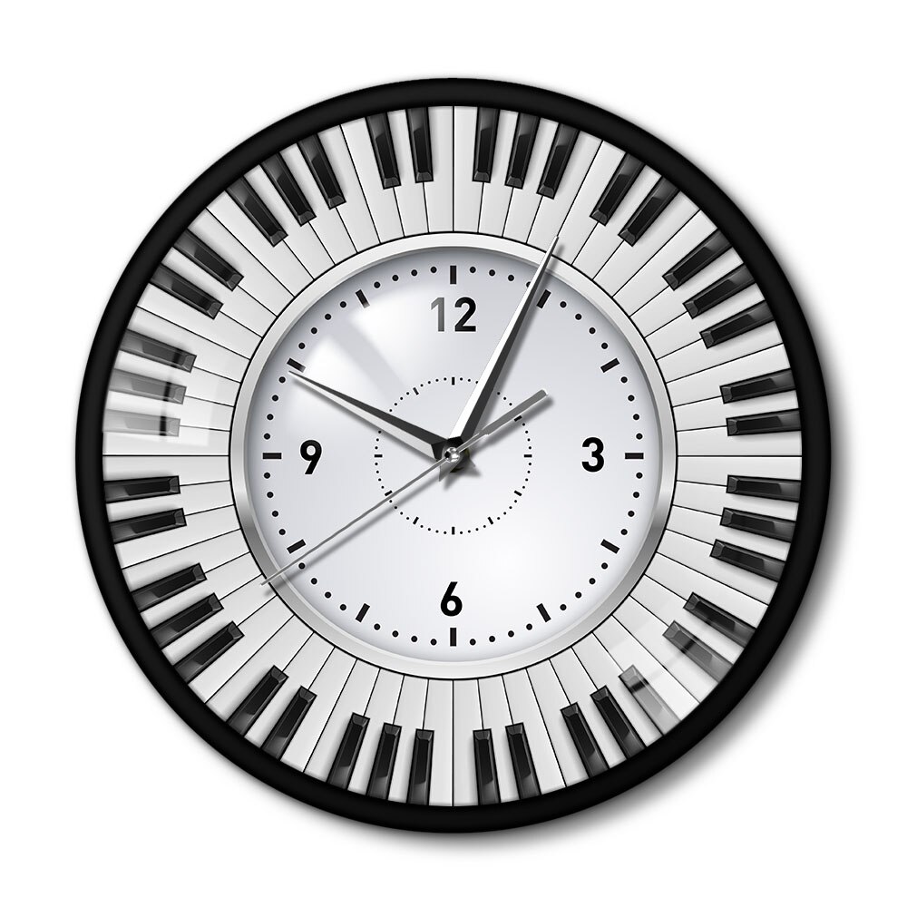 Do Re Mi Piano Keyboard Wall Clock Music Themed Silent Wall Clock Music Studio Wall Art Decor Musician Pianist Teacher Idea