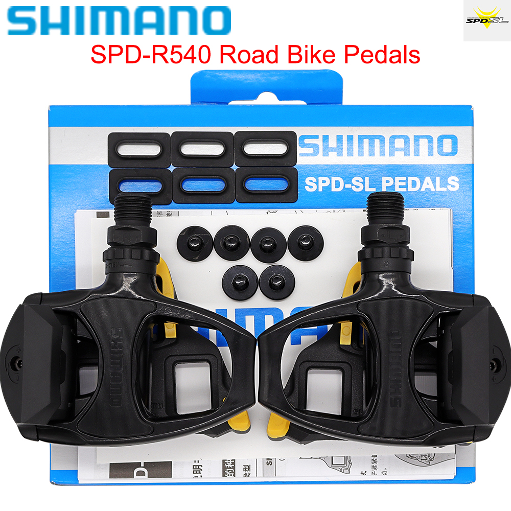SHIMANO TIAGRA PD-R540 pédale de vélo de route autobloquante avec taquet SH11 blanc/noir pédale de route cyclisme pédale de verrouillage pièces de cyclisme: WHITE