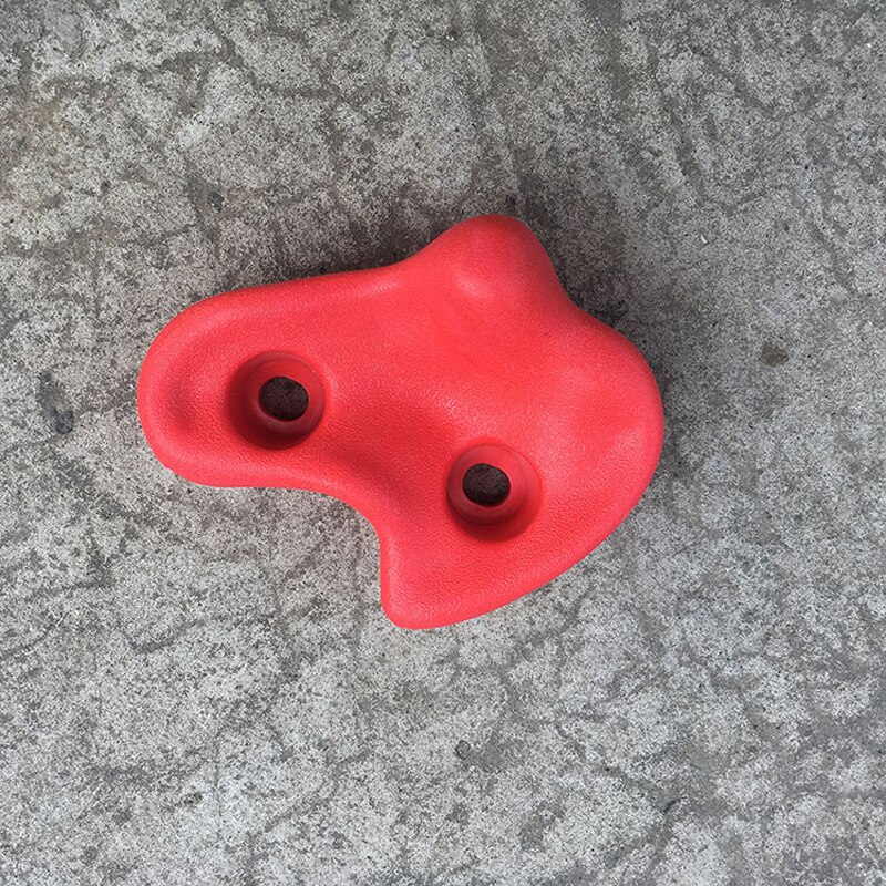 1Pcs Veiligheid Klimmen Rock Muur Stenen Kleur Voor Kinderen Klimwand Stenen Hand Voeten Houdt Grip Sport Kinderen indoor Speelgoed: Red